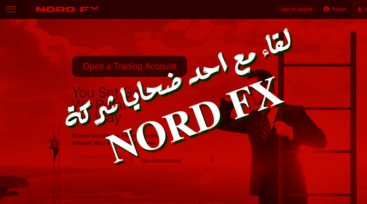 لقاء مع أحد ضحايا شركة nord fx