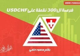 فرصة 300 نقطة على الدولار مقابل الفرنك