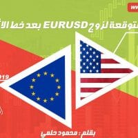 الرؤية المتوقعة لليورو دولار بعد خط الإتجاه