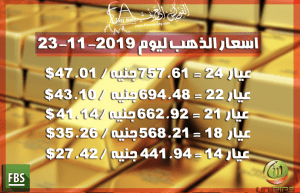 سعر الذهب اليوم