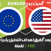 تحديث اليورو دولار بعد تحقيق الاهداف