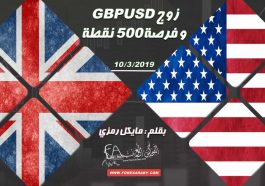 الباوند مقابل الدولار GBP/USD و فرصة ٥٠٠ نقطة