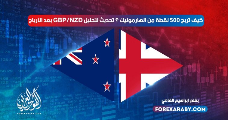كيف تربح 500 نقطة من الهارمونيك ؟ تحديث لتحليل GBP/NZD بعد الأرباح