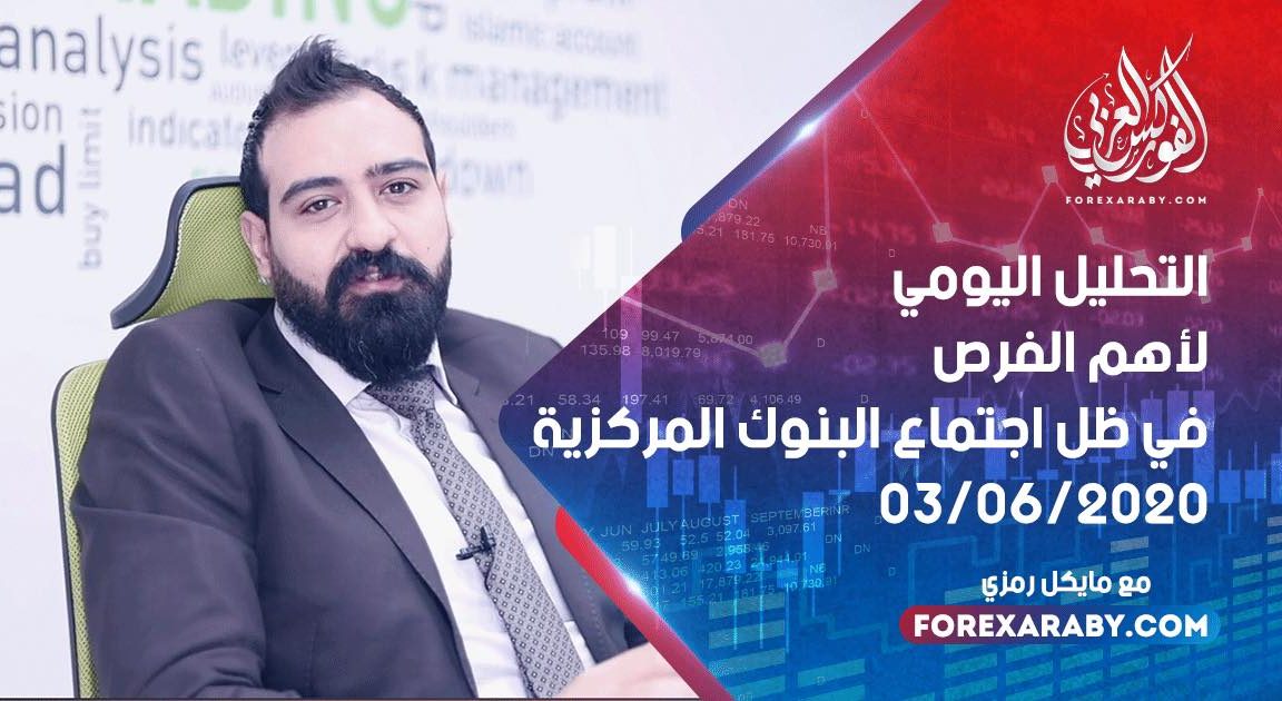 التحليل اليومي لأهم الفرص في ظل اجتماع البنوك المركزية 03/06/2020