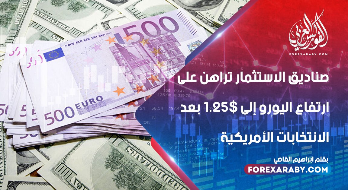 صناديق الاستثمار تراهن على ارتفاع اليورو إلى 1.25$ بعد الانتخابات الأمريكية