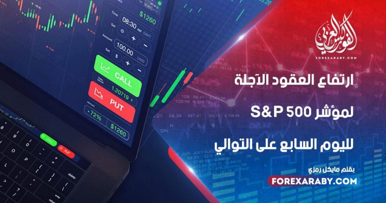 ارتفعت العقود الآجلة لمؤشر ستاندرد آند بورز لليوم السابع على التوالي