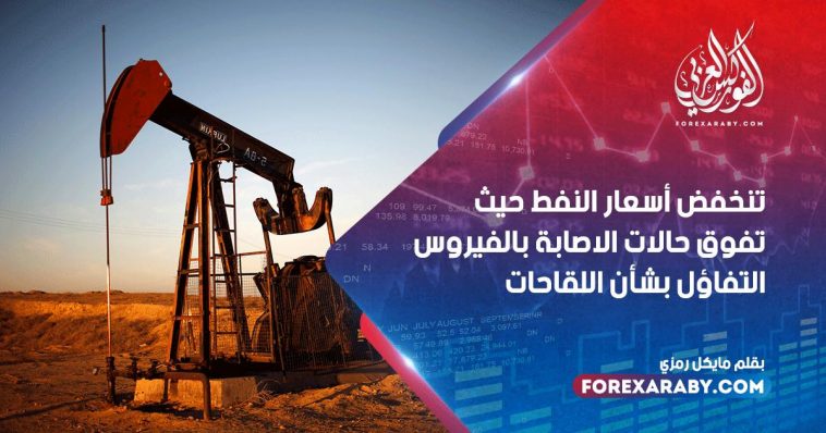 تنخفض أسعار النفط حيث تفوق حالات الاصابة بالفيروس التفاؤل بشأن اللقاحات