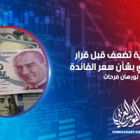 الليرة التركية تضعف قبل قرار البنك المركزي بشأن سعر الفائدة