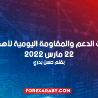 مستويات الدعم و المقاومة اليومية لأهم الأزواج | 22 مارس 2022