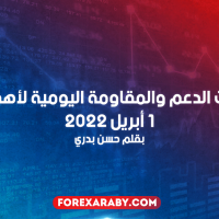 مستويات الدعم و المقاومة اليومية لأهم الأزواج | 1 أبريل 2022