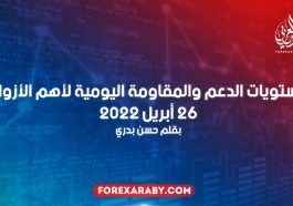 مستويات الدعم و المقاومة اليومية لأهم الأزواج | 26 أبريل 2022