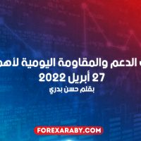مستويات الدعم و المقاومة اليومية لأهم الأزواج | 27 أبريل 2022