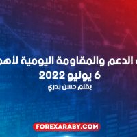 مستويات الدعم و المقاومة اليومية لأهم الأزواج | 6 يونيو 2022