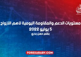 مستويات الدعم و المقاومة اليومية لأهم الأزواج | 5 يوليو 2022