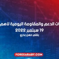 مستويات الدعم و المقاومة اليومية لأهم الأزواج | 17 سبتمبر 2022