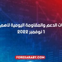 مستويات الدعم و المقاومة اليومية لأهم الأزواج | 1 نوفمبر 2022