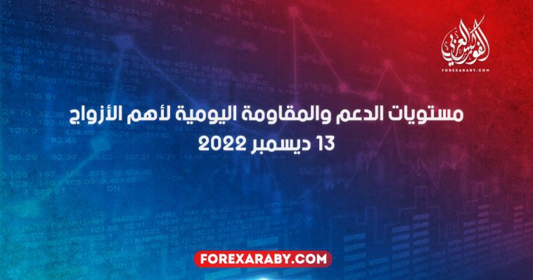 مستويات الدعم و المقاومة اليومية لأهم الأزواج | 13 ديسمبر 2022