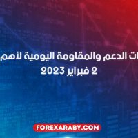 مستويات الدعم و المقاومة اليومية لأهم الأزواج |2 فبراير 2023