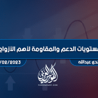 مستويات الدعم و المقاومة اليومية لأهم الأزواج | 16 فبراير 2023