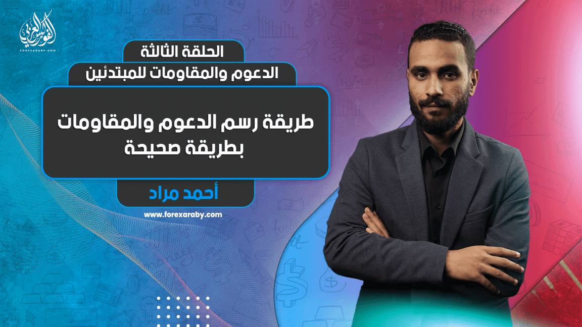 الدعوم والمقاومات للمبتدئين | الحلقة الثالثة | رسم الدعوم والمقاومات بطريقة صحيحة