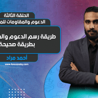 الدعوم والمقاومات للمبتدئين | الحلقة الثالثة | رسم الدعوم والمقاومات بطريقة صحيحة