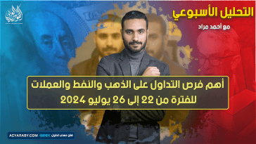 التحليل الأسبوعي وأهم فرص التداول للفترة من 22 إلى 26 يوليو 2024