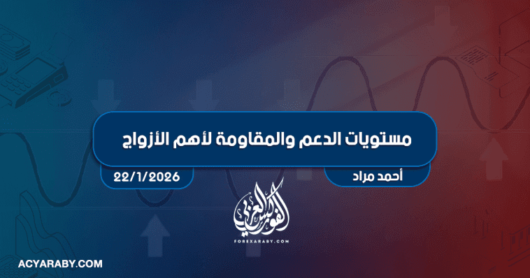 مستويات الدعم و المقاومة اليومية لأهم الأزواج | 22 يناير 2026