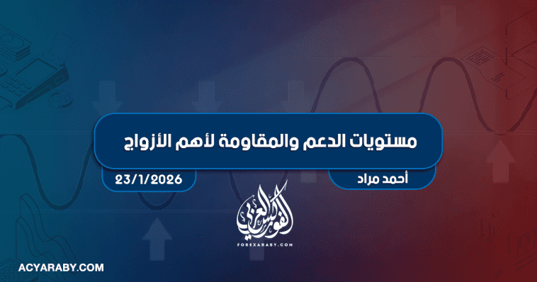 مستويات الدعم و المقاومة اليومية لأهم الأزواج | 23 يناير 2026