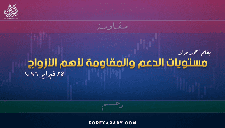 مستويات الدعم و المقاومة اليومية لأهم الأزواج | 18 فبراير 2026