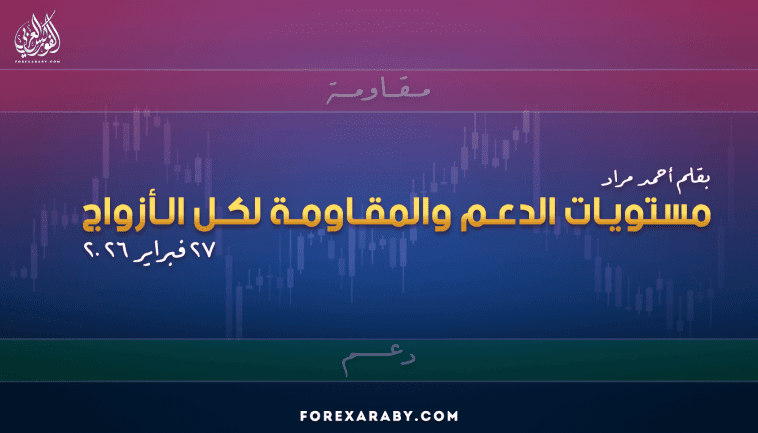 مستويات الدعم و المقاومة اليومية لأهم الأزواج | 27 فبراير 2026