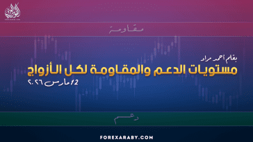 مستويات الدعم و المقاومة اليومية لأهم الأزواج | 12 مارس 2026