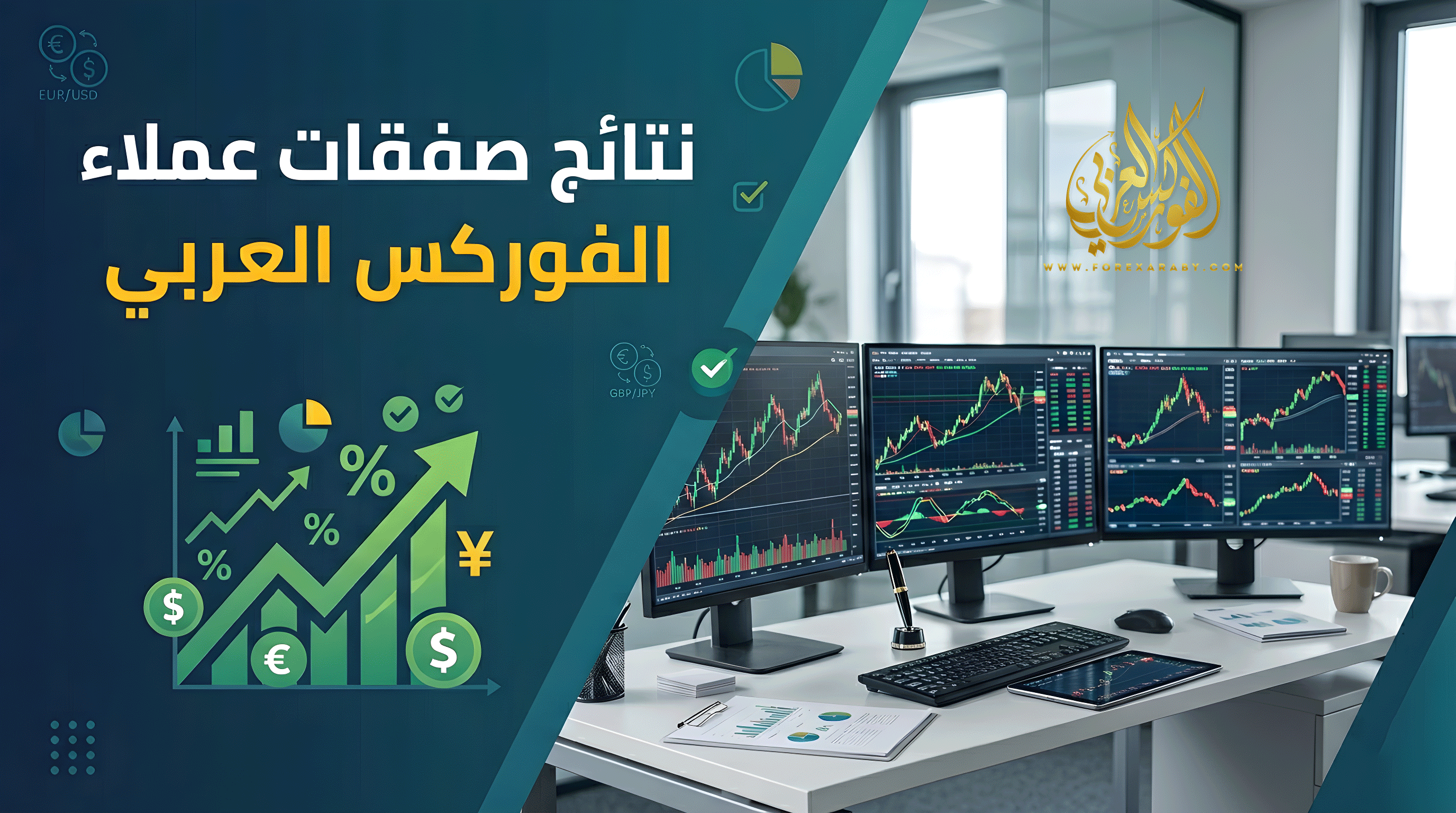 نتائج صفقات عملاء الفوركس العربي
