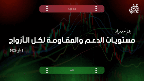 مستويات الدعم و المقاومة اليومية لأهم الأزواج | 1 مايو 2026