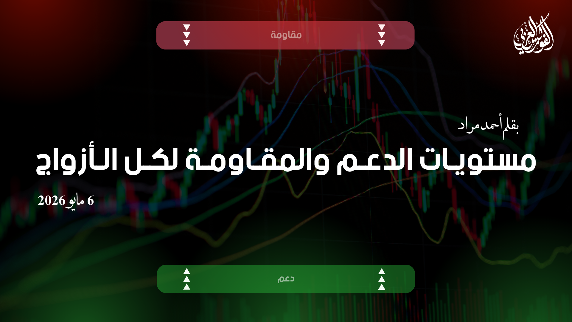 مستويات الدعم و المقاومة اليومية لأهم الأزواج | 6 مايو 2026