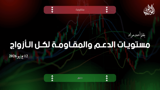 مستويات الدعم و المقاومة اليومية لأهم الأزواج | 12 يونيو 2026