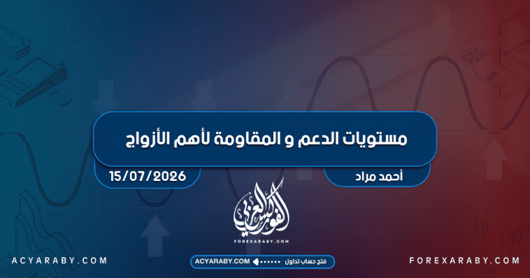 مستويات الدعم و المقاومة اليومية لأهم الأزواج | 15يوليو 2026