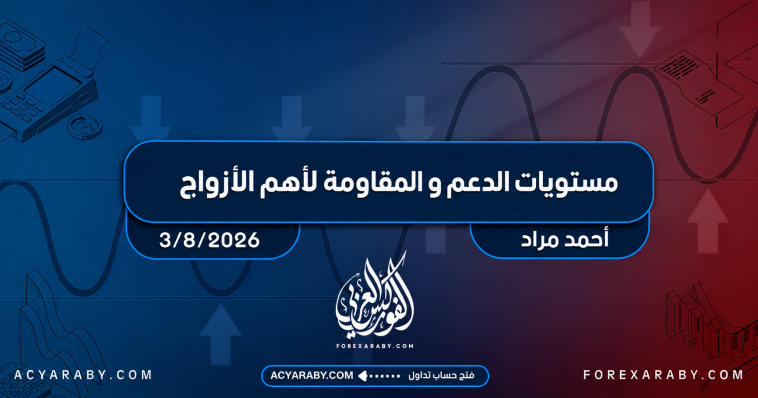 مستويات الدعم و المقاومة اليومية لأهم الأزواج | 3 أغسطس 2026