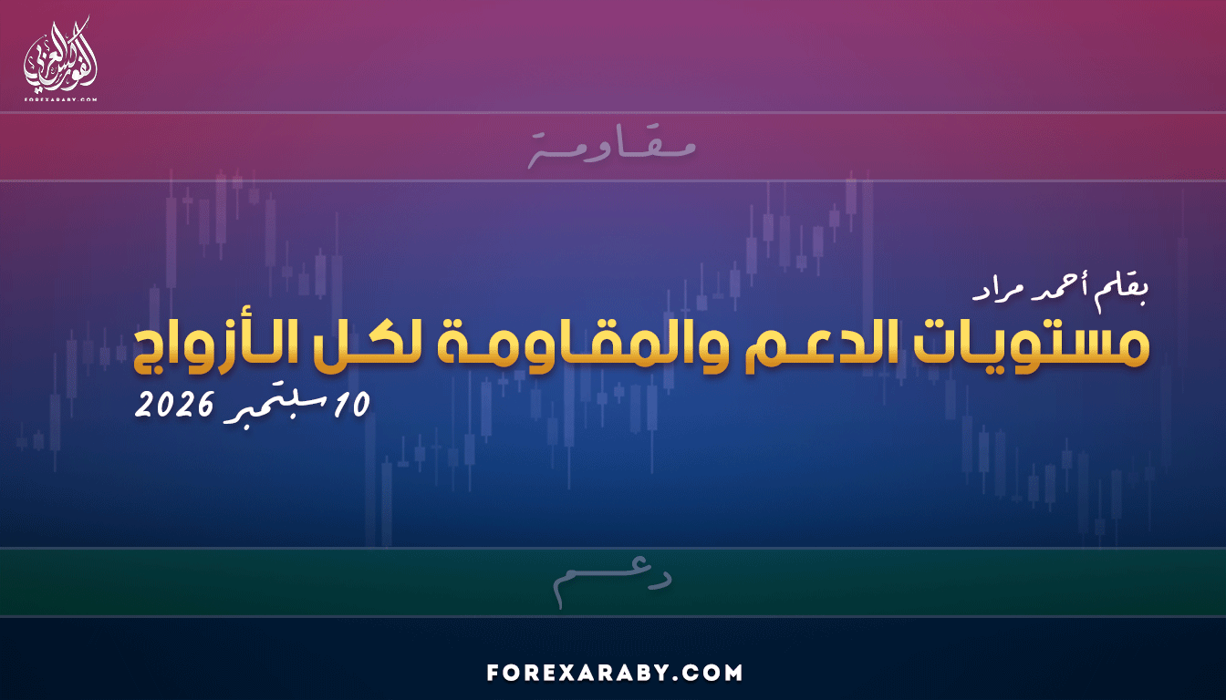 مستويات الدعم و المقاومة اليومية لأهم الأزواج | 10 سبتمبر 2026