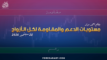 مستويات الدعم و المقاومة اليومية لأهم الأزواج | 25 سبتمبر 2026