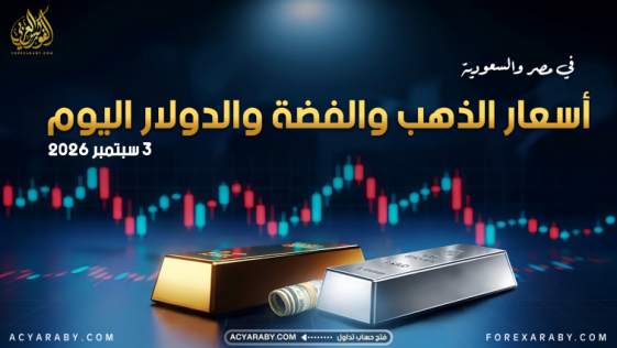 أسعار الذهب والدولار والفضة في مصر والسعودية |3 سبتمبر 2026
