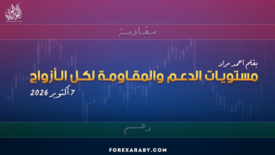 مستويات الدعم و المقاومة اليومية لأهم الأزواج | 7 أكتوبر 2026