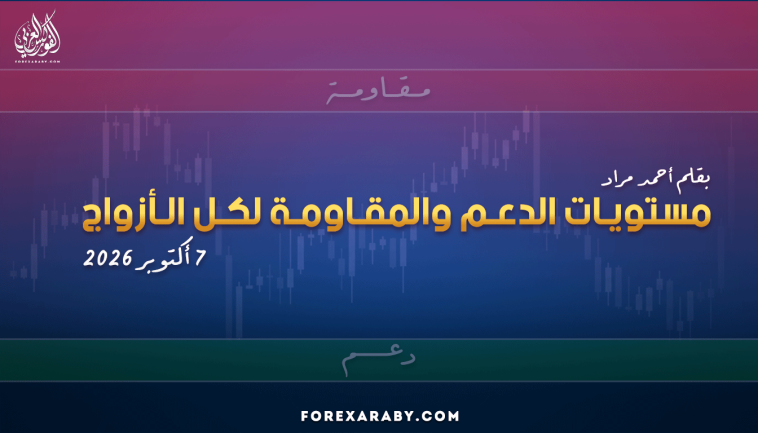 مستويات الدعم و المقاومة اليومية لأهم الأزواج | 7 أكتوبر 2026