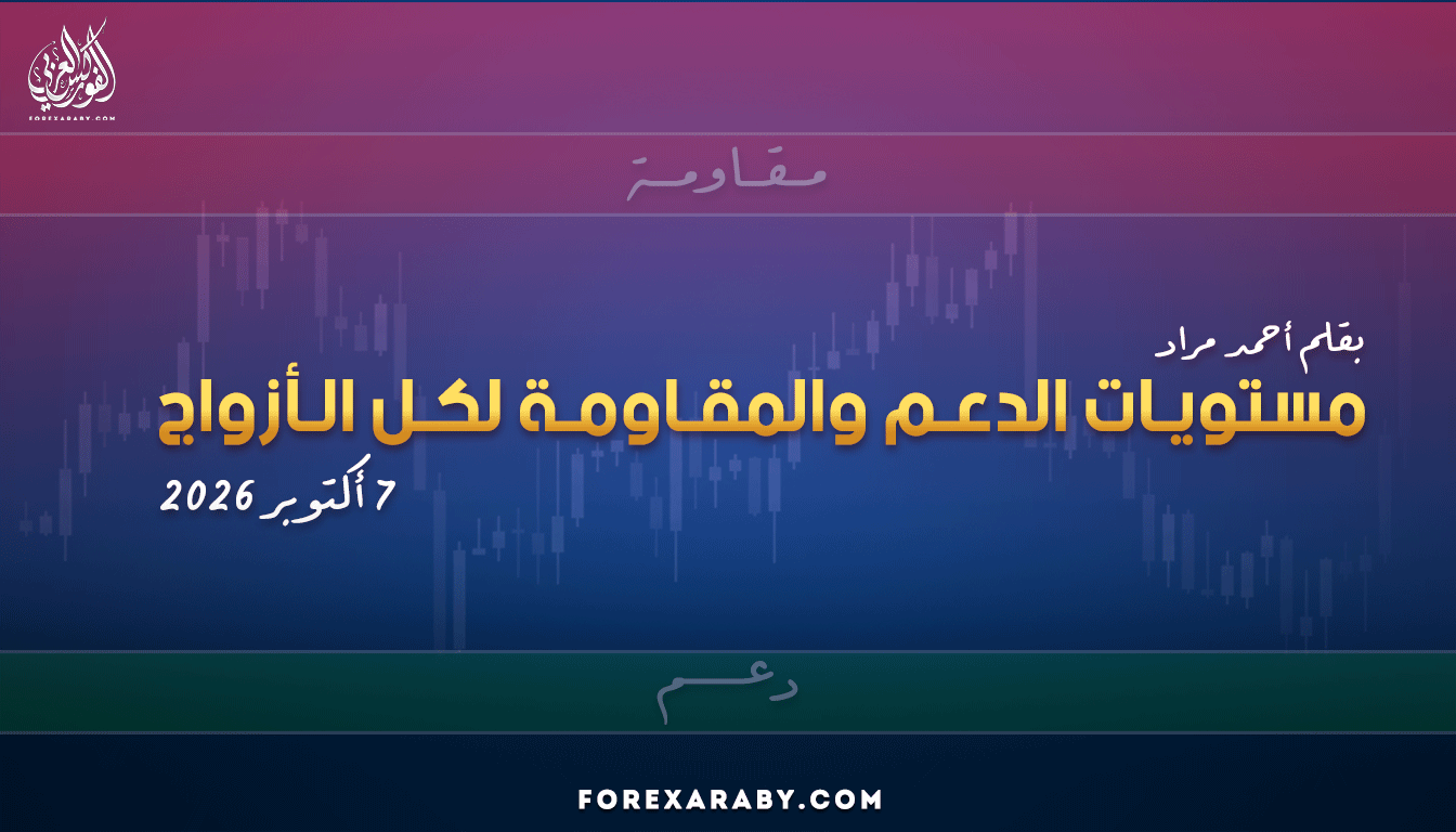 مستويات الدعم و المقاومة اليومية لأهم الأزواج | 7 أكتوبر 2026